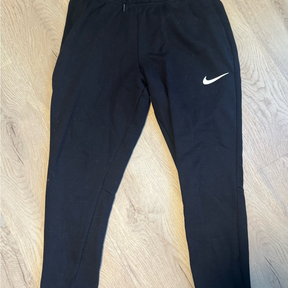 Nike Mens Black Sweatpants with White Logo